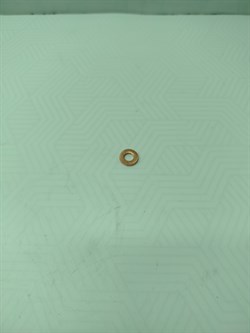 Шайба упл. под форсунку H.STAREX GRAND/H-1,PORTER II,TERRACAN с 03-03г. V2.9 дв.J3,K.BONGO III с 12г. V2.5 дв.D4CB,BONGO III V2.9 дв.J3 с 07г.,CEED с 11г.V1.4диз. (KM0401376/0SL01-13651/33813-4X500)  KAP  7*14мм. медная, толщ. 2мм. - фото 43453