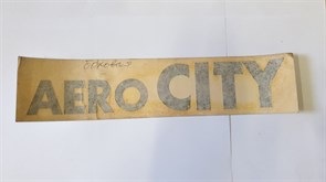 Эмблема наклейка  AERO CITY  боковая