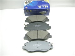 Колодки тормозные FR H.SANTA FE NEW,CM,DM,GENESIS,K.SORENTO XM с 09-14г.,S.Y.KORANDO C/ACTYON NEW с 11г. (SP4102/SP1194/SP1246/58101-2BA00/58101-2BA10/58101-2WA90/58101-0WA00/48130-340A0)  SANGSIN  156,8*60,7мм. с 1 усом широким,с отверстиями под пружинки